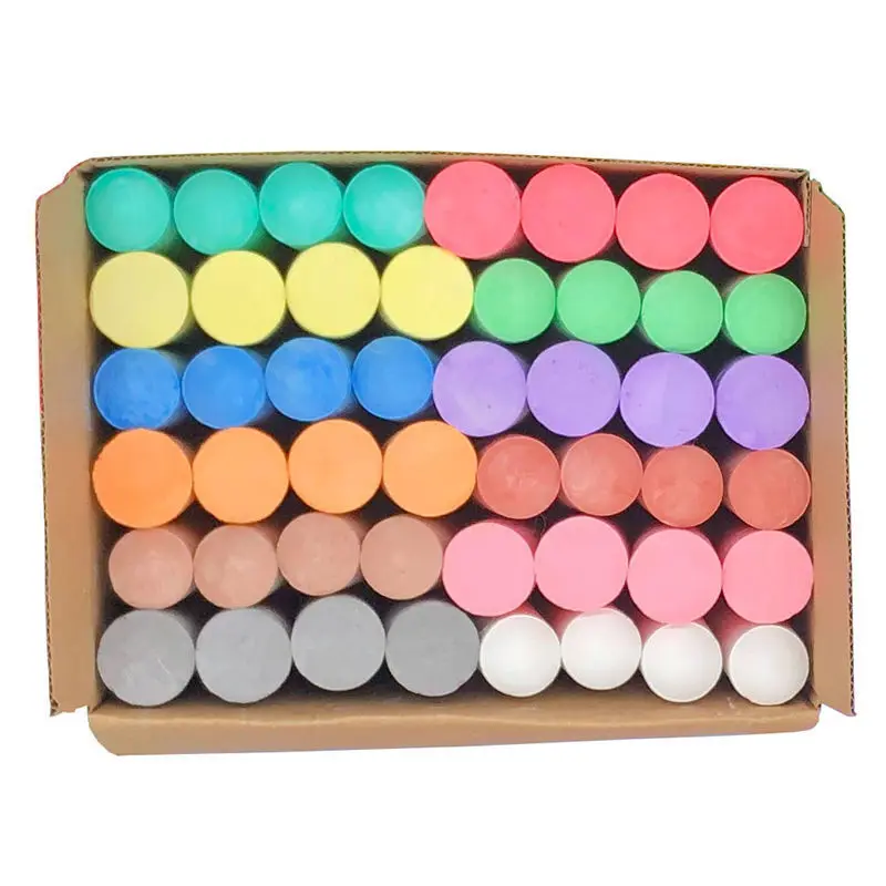 School Student Teacher Office Chalk Jumbo Dust-free Chalk Durable Sidewalk Chalk Bright Colors