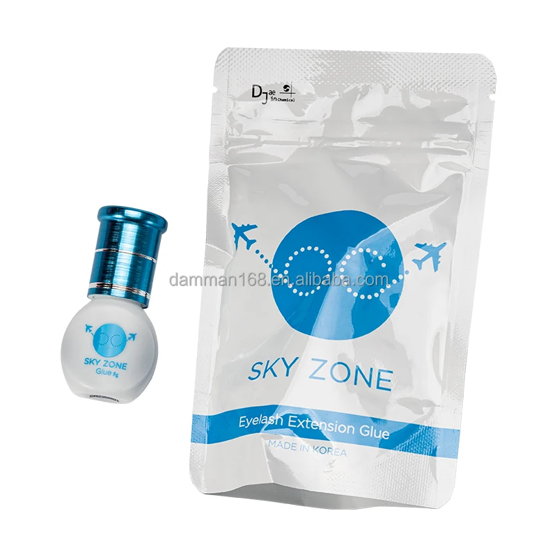100% Original SKY Zone Glue Korea Eyelash Extension Glue Custom Logo 1s Fast Dry  5ml Strong Lash Glue Adhesive