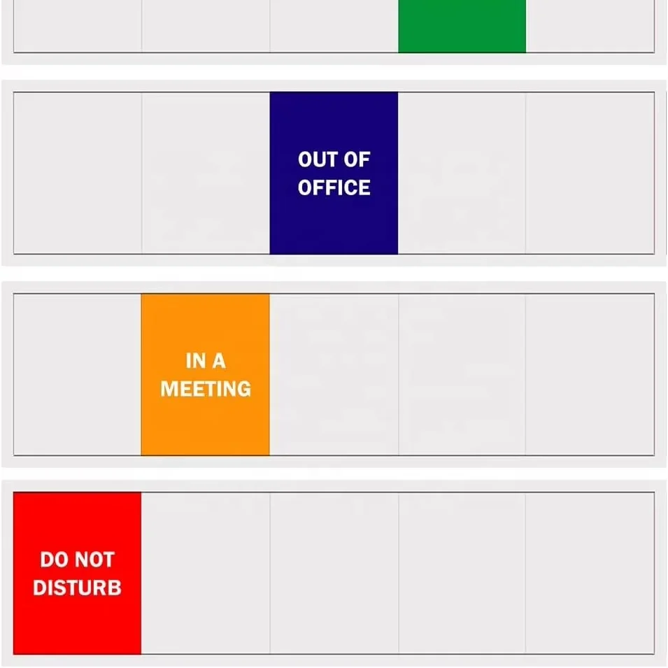 Customized Text Sliding Sign Office Door Sign Please Knock Out of Office in a Meeting Working Remotely Sign For Office-Acrylic
