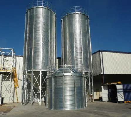 Steel silo bins and accessories for Grain / Paddy Storage and Milling Plant selling on competitive price