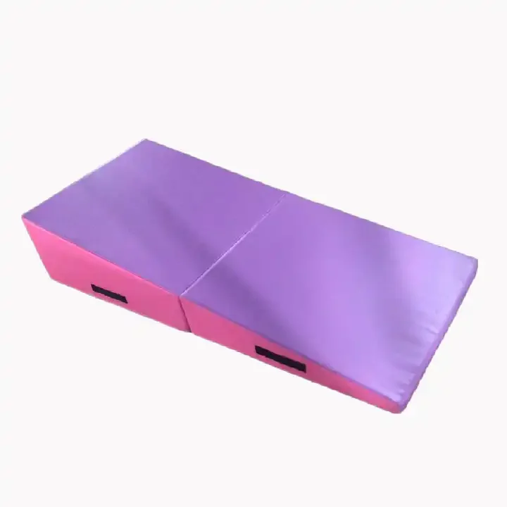Cheap Folding Gym Exercise Octagonal Triangle Shape Gymnastics Cheese Incline Wedge Tumbling Mats for home use