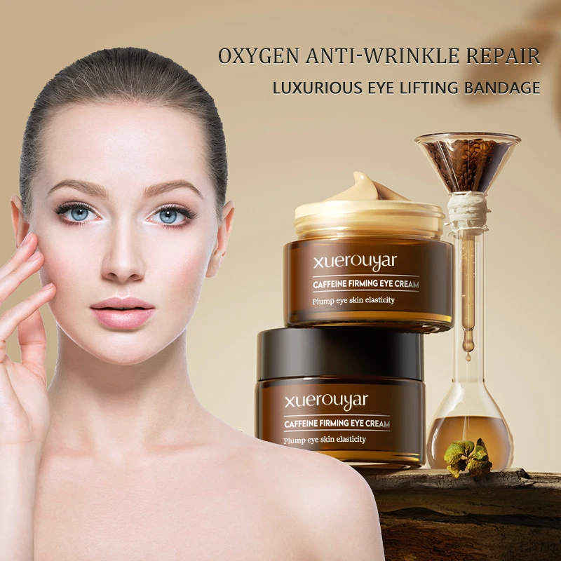 custom anti aging products mineral eye dark circles repair puffiness tightener under bags removal instant caffeine eye cream