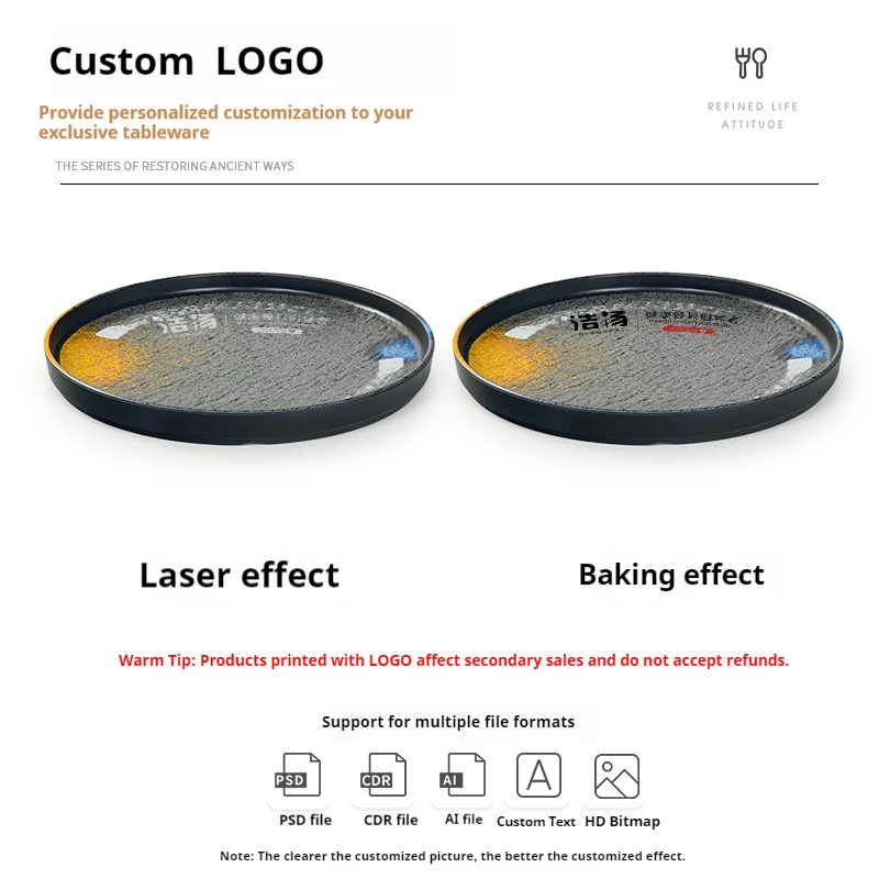 Wholesale dinner plates japanese plato melamina high quality melamine sushi dishes restaurant tableware