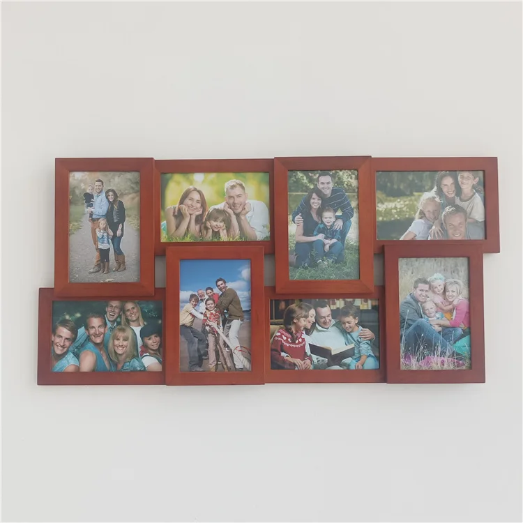 Photos Frame Pic Collage Picture Frames Durable Good Quality Wooden Custom Wood Customized Logo Fashionable Environment Friendly