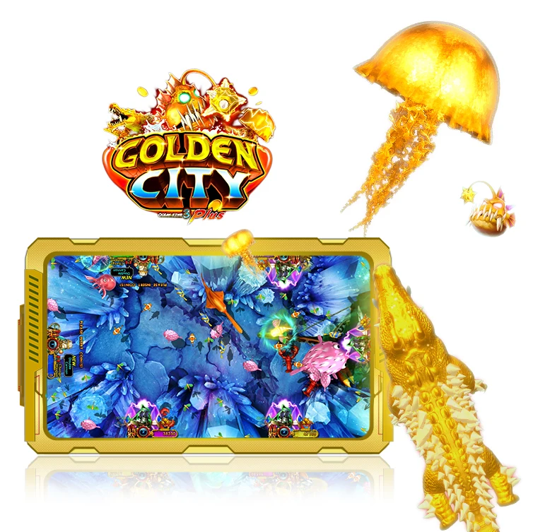 Hot selling Online Good Price Fish Game Golden City 8 Players Fishing Shooting Machine Play Indoor Board Game