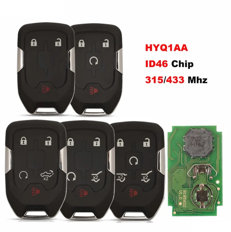 315/433Mhz ID46 HYQ1AA HYQ1EA Smart Key Fob For Chevrolet Tahoe Silverado Suburban GMC Terrain Acadia YUKON XL Sierra