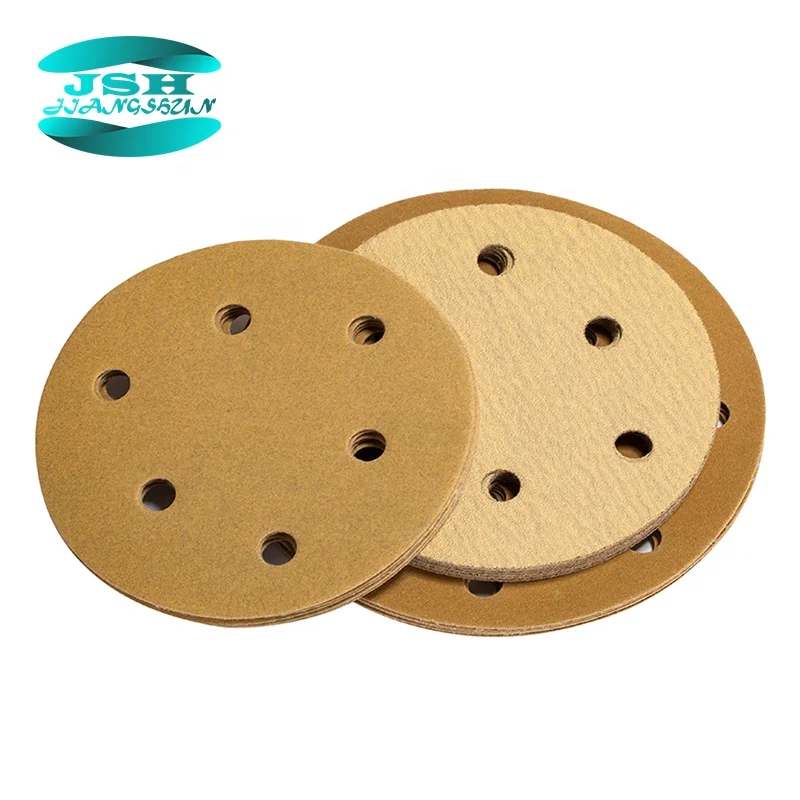 Abrasive aluminium oxide auto refinish sand paper sanding disc pad