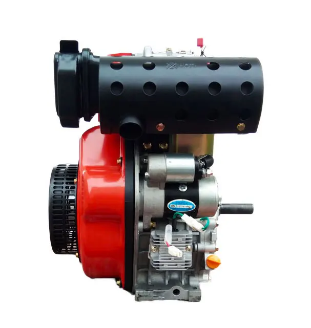 Высокое качество Китай 4HP 5HP 10HP 12HP одноцилиндровый 4-тактный четырехтактный двигатель с воздушные охлаждением Малый дизельный электрическим стартером мотора