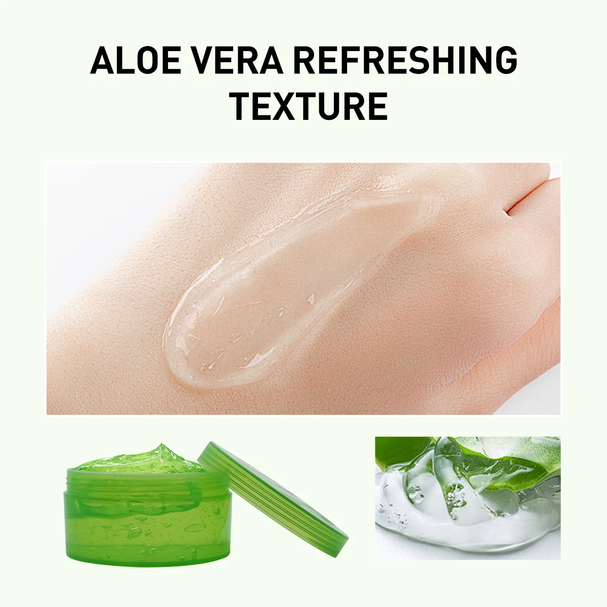 OEM Smoothing Repairing Facial Skin Care Private Label Aloevera Cream Anti Acne Whitening Anti Aging Wrinkle Aloe Vera Gel