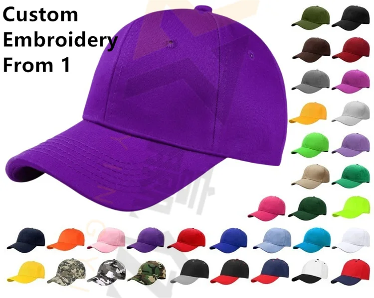 Top Quality Comfortable Elastic Fitted Caps 6 Panel Fitted Baseball Caps Custom Logo