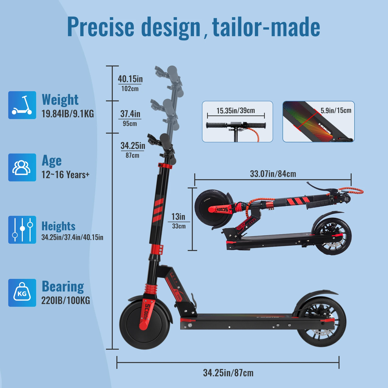 China Manufacturer foldable electric scooter with Smooth Acceleration