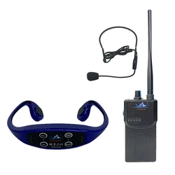 H904 Headphones Receiver Wireless Transmitter Wireless Swimming Training Communication Waterproof Bone Conduction Headsets