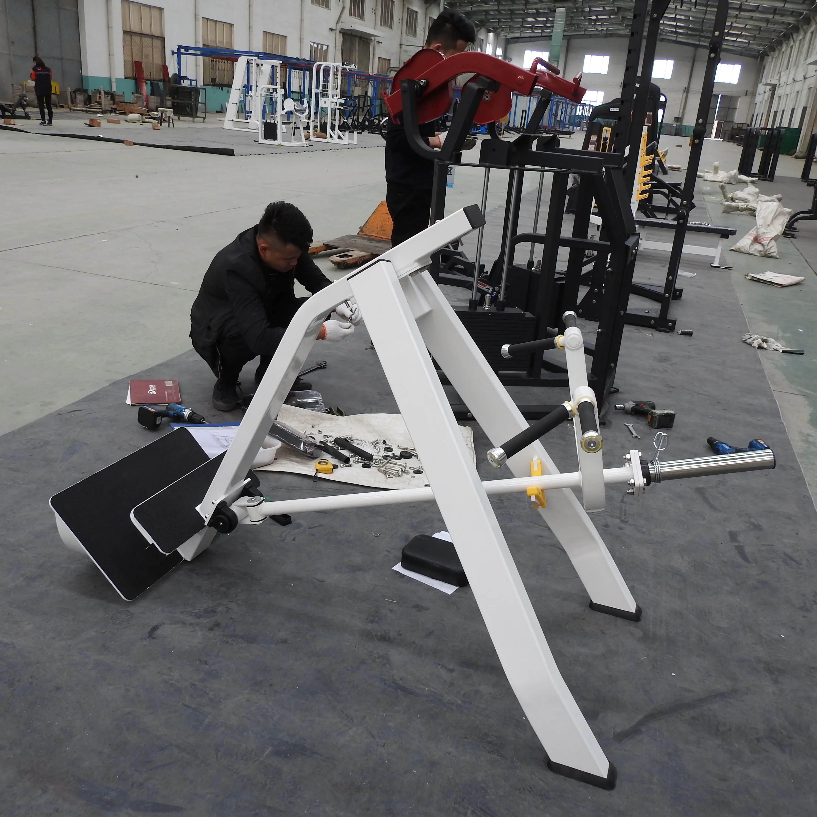 Chest Supported Incline T Bar Row Body Building Machine Incline Level Row for Gym