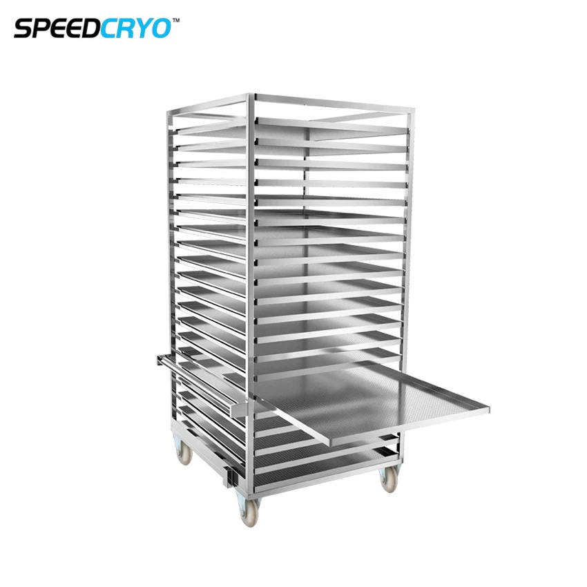 Commercial Durian Air Blast Chiller Flash Cryogenic Individual Industrial Quick Freezer Freezing Machine