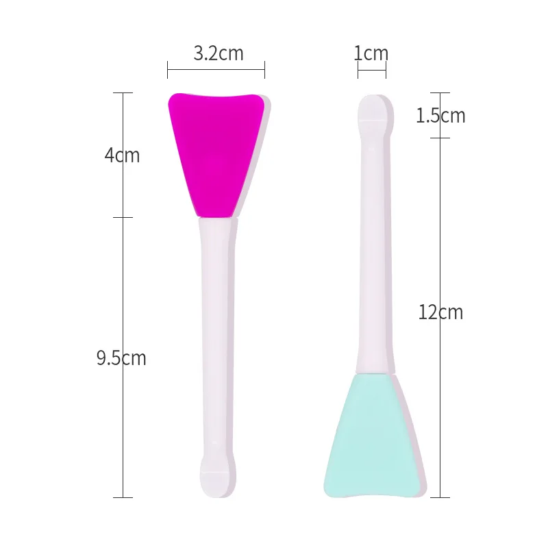 Wholesale Hot Sale Double-headed Silicone Mask Brush With Digging Spoon High Quality