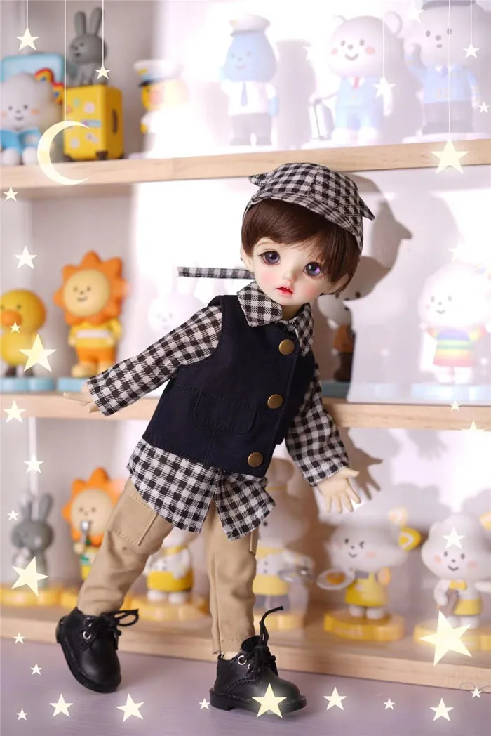 Одежда BJDdoll 6 точек шляпа YOSD куртка штаны для кукол костюмы
