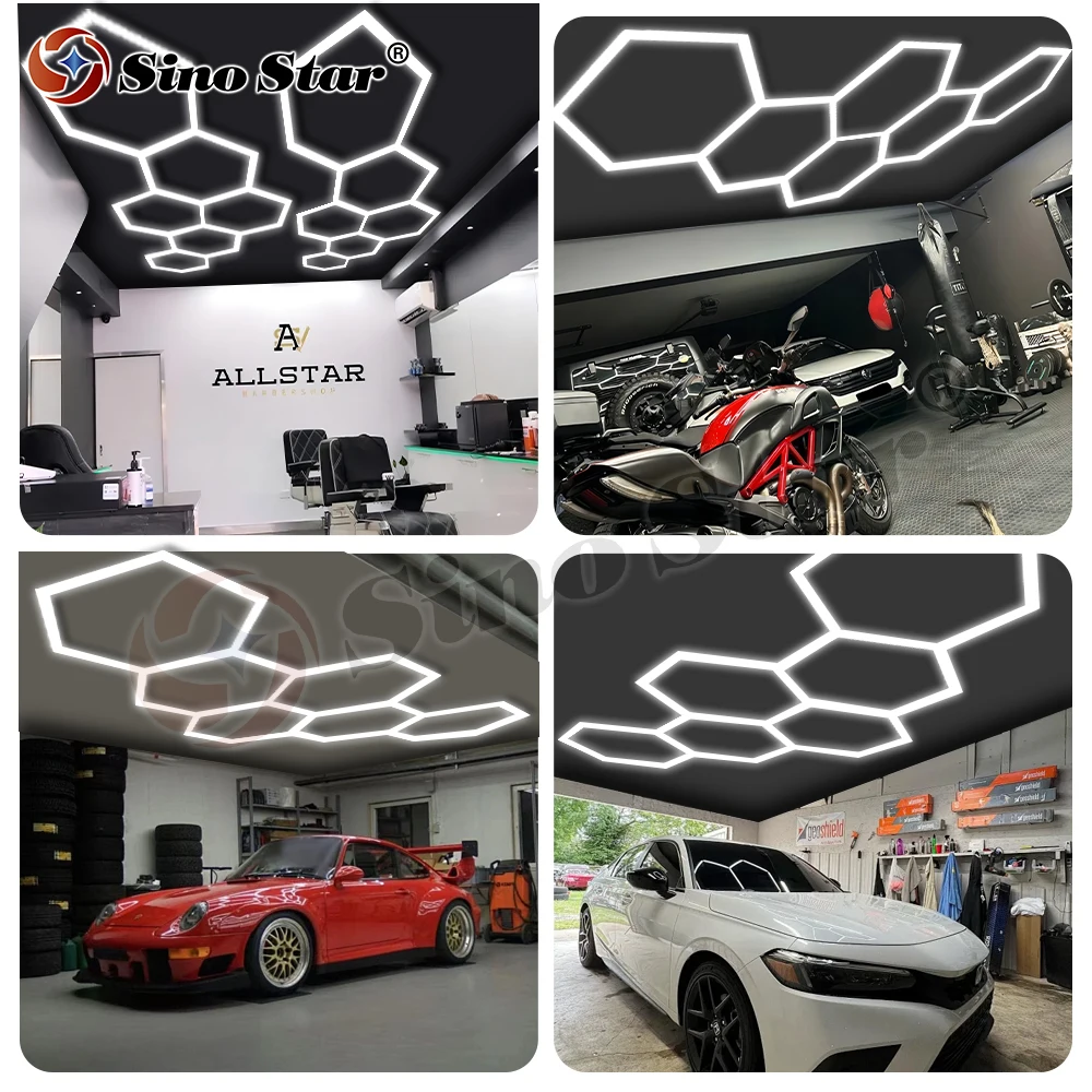 Роскошный шестигранный светодиодный светильник Sino star 368 Вт для автодеталей и автомобильного покрытия