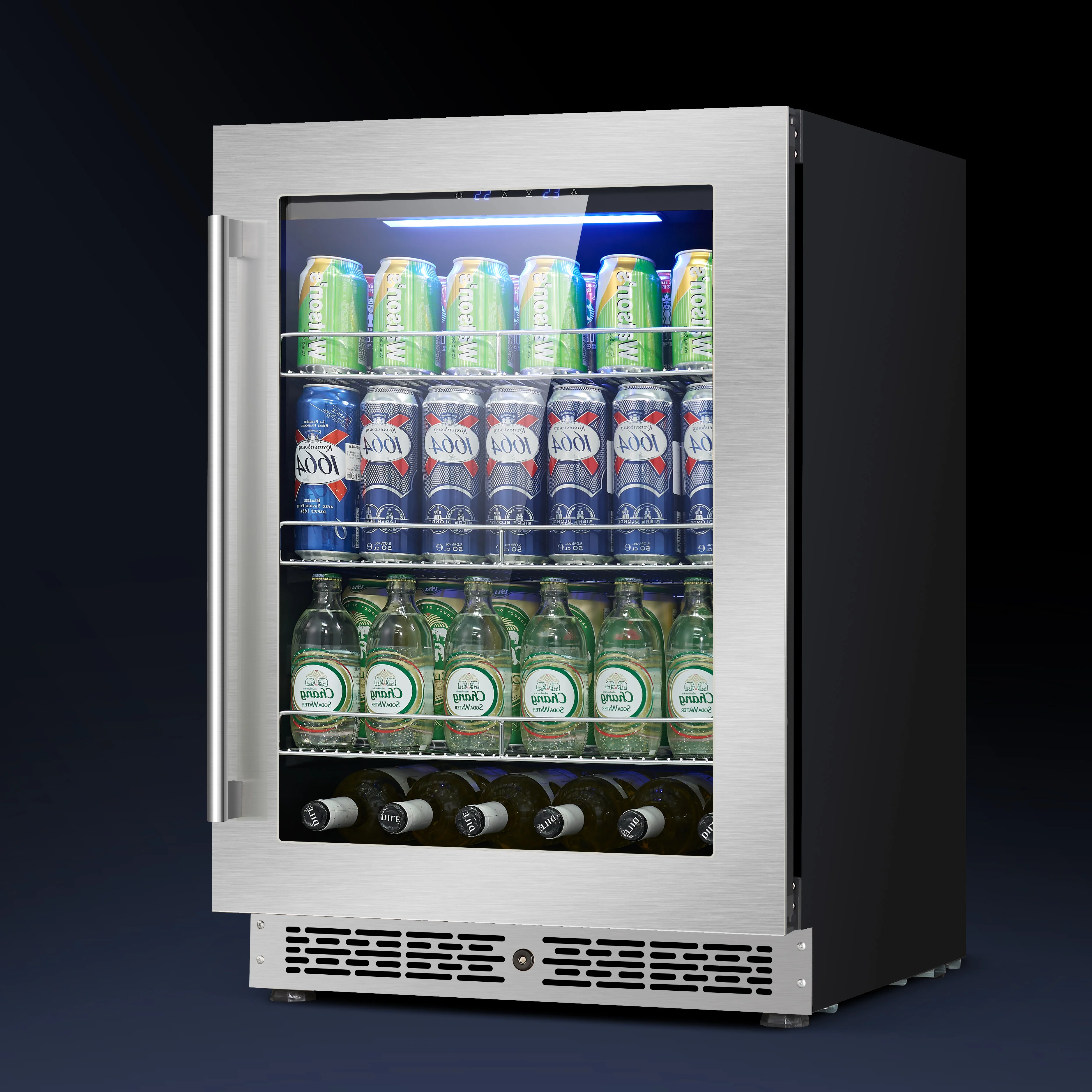 Compressor Thermostat Red Wine Refrigerator Small Built-In Wine Cooler For Household