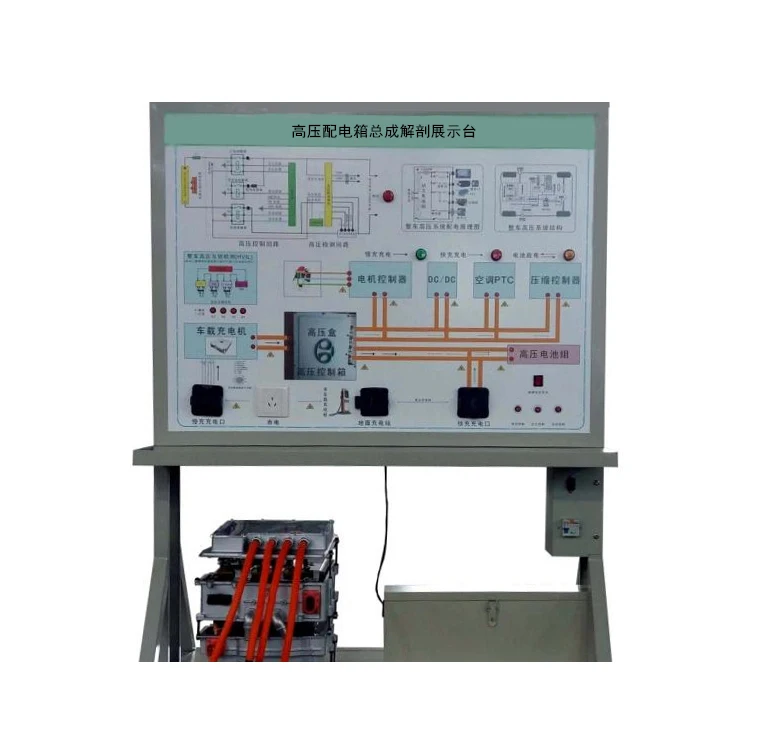 Electric Vehicle High Voltage Distribution Box Anatomy Display Stand Vocational Trainer for School