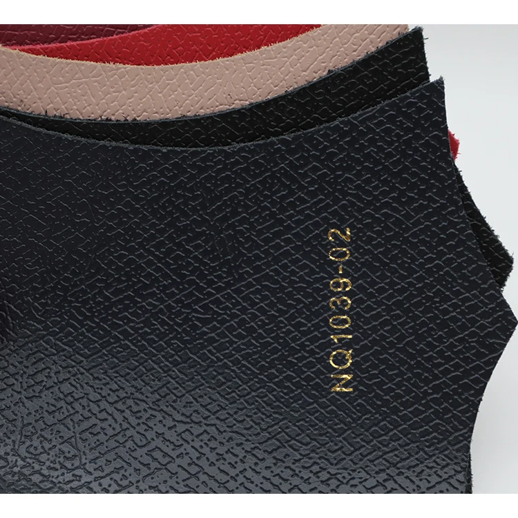 Recycled leather 58% bovine fiber bonded leather GRS certified  recycled genuine leather for bags upholstery