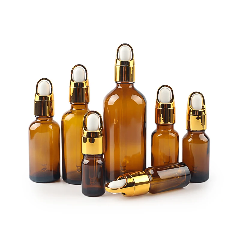 5 ml 15 ml  20 ml 50 ml Amber Dropper Bottles for Essential Oils Glass Eye Dropper Bottles Tincture bottle