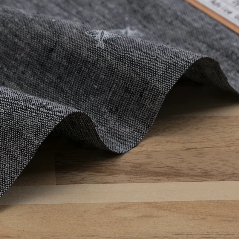 
High quality woven plain 53% hemp 42% organic cotton 5% spandex fabric for clothing 