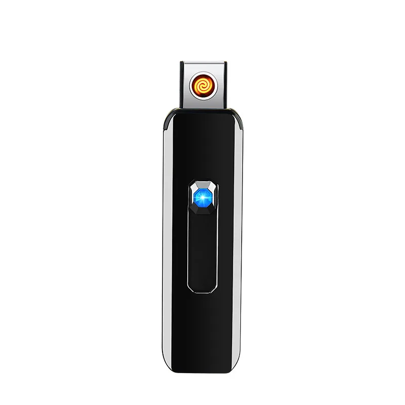 USB rechargeable portable windproof smoking accessories tool lighter custom logo usb rechargeable electric lighter