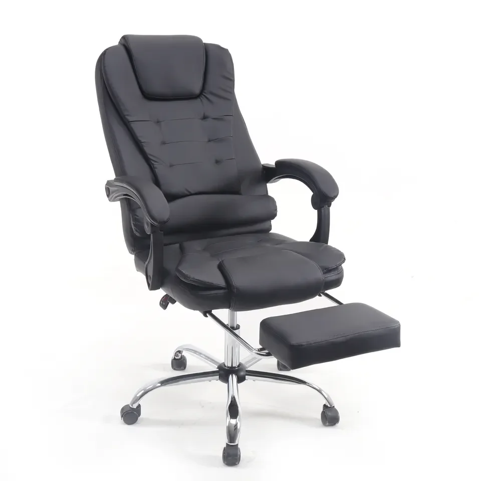 Genuine Real Leather Brown Colour Office Chair Luxury Boss Boos Executive Manager Ergonomic Computer Work Chair Modern