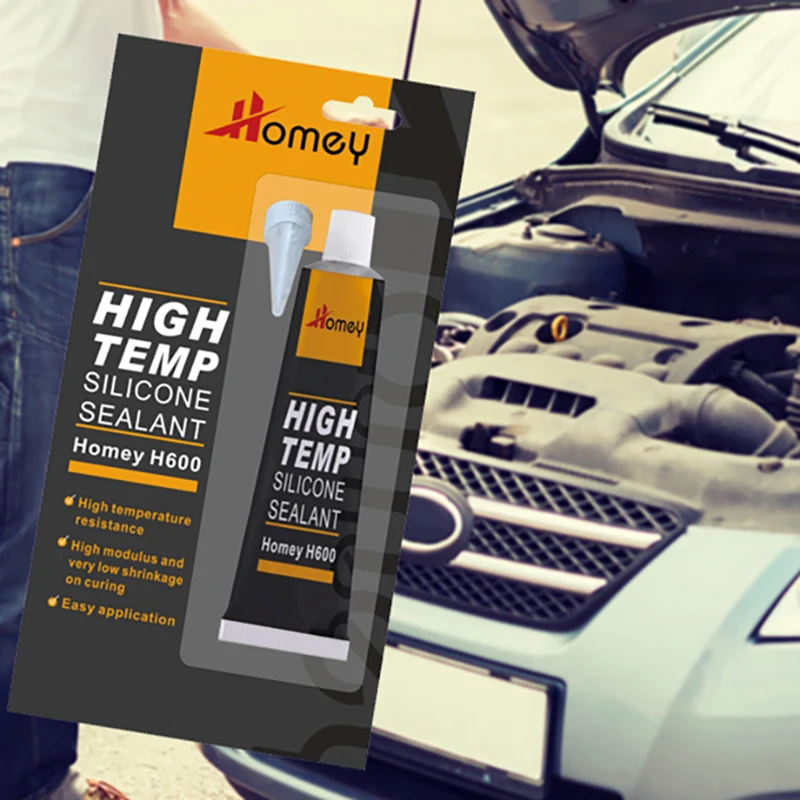 Высокотемпературный герметик Homey H600 простой в использовании для силиконовых