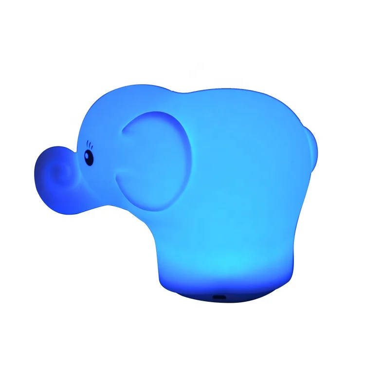 Baby Nursery Sleep Silicone Owl Animal Multicolor Changing Mini Rechargeable 3d Baby Led Night Light For Kids