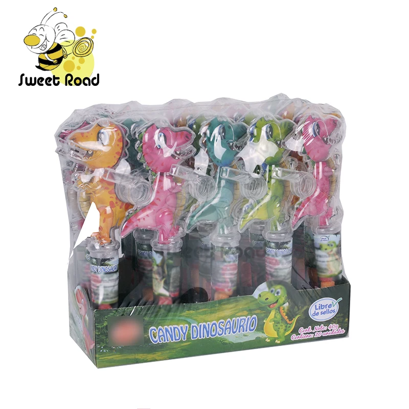 Динозавр конфеты игрушка маленький пресс в трубке для