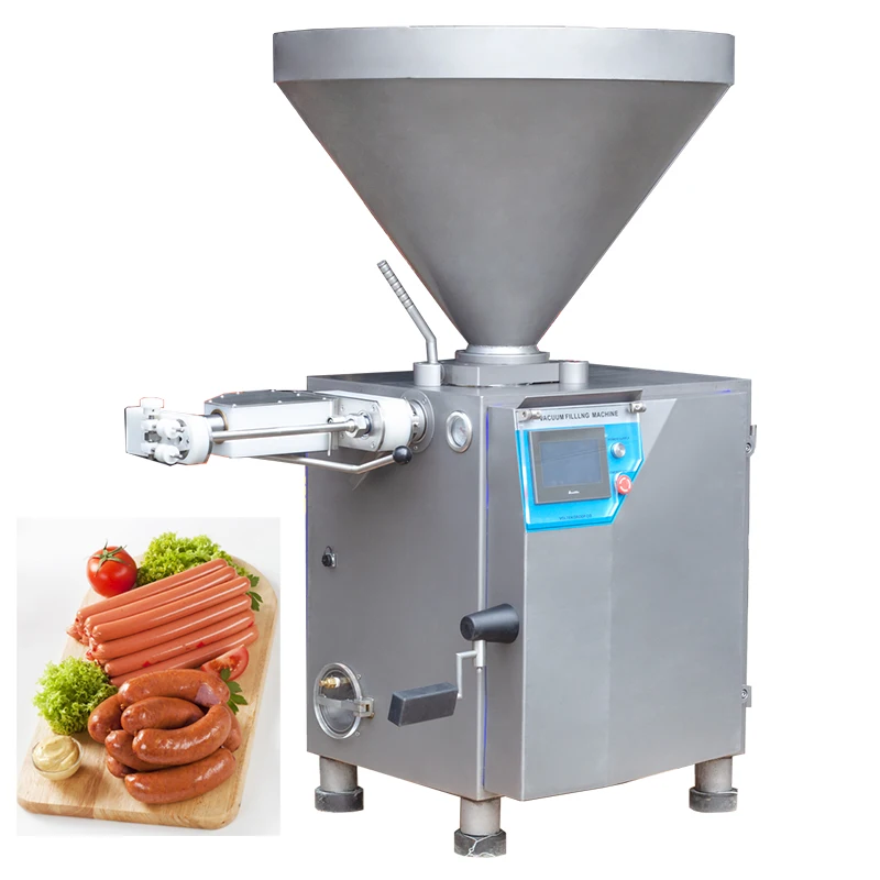 Automatic Vacuum Russian Sausage Filling and Twisting Machine Hot Sale Meat Vacuum Enema Machine Salami Salami Filling