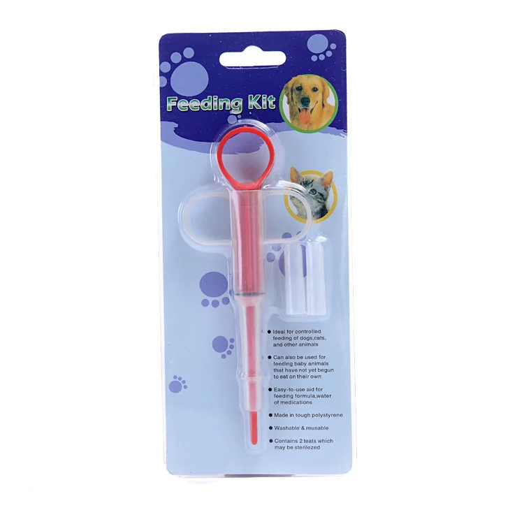 Wholesale Veterinary Instrument Small Animal Dog Cat Pet Feeder Medicine Injector Pill Dispenser Pet Feeding Kit