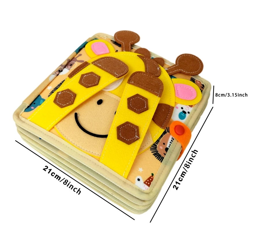 Giraffe Interactive Busy Board for Kids Early Education Quiet Book Drawing Toys