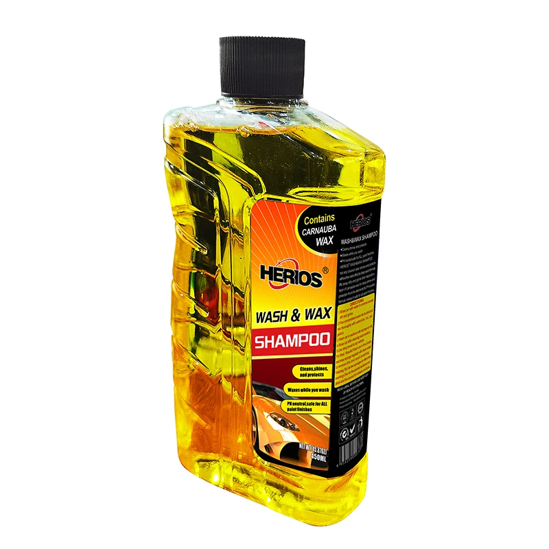 HERIOS Super Concentrated High Performance Car Washing Shampoo Auto Wax Washing Shampoo 450ml