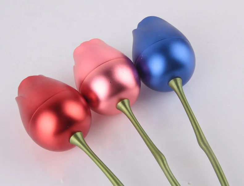 FC-9002 artificia flower metal rose plating arts and crafts valentine gifts