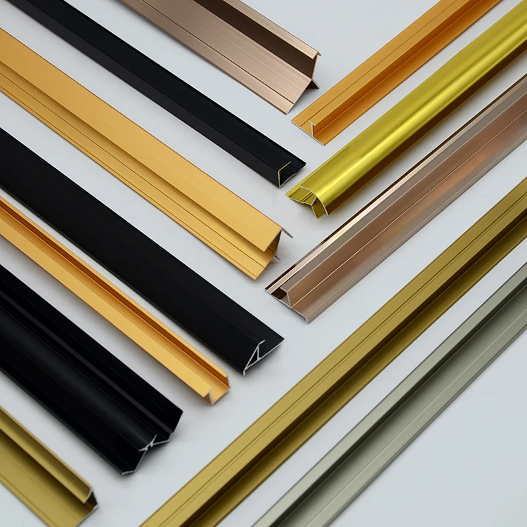 Easy Installation Aluminum Wall Panel Tile And Floor Wall Panel Transition Decoration Strips