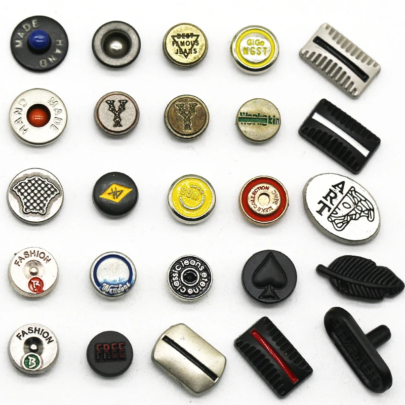 Custom Buttons for Jeans Designer Custom Metal Alloy for Jeans Jeans Rivet Buttons15mm 17mm 20mm Garment Accessories Shank Null