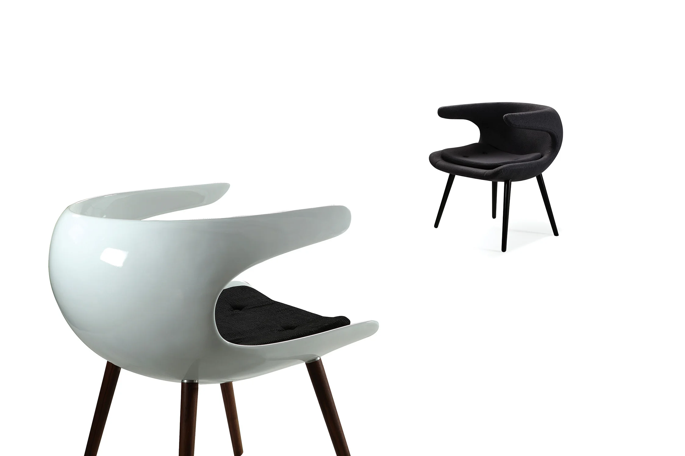 New Arrival Frosted Acrylic Chair Modern Furniture Upholstered Leather Dining Chair