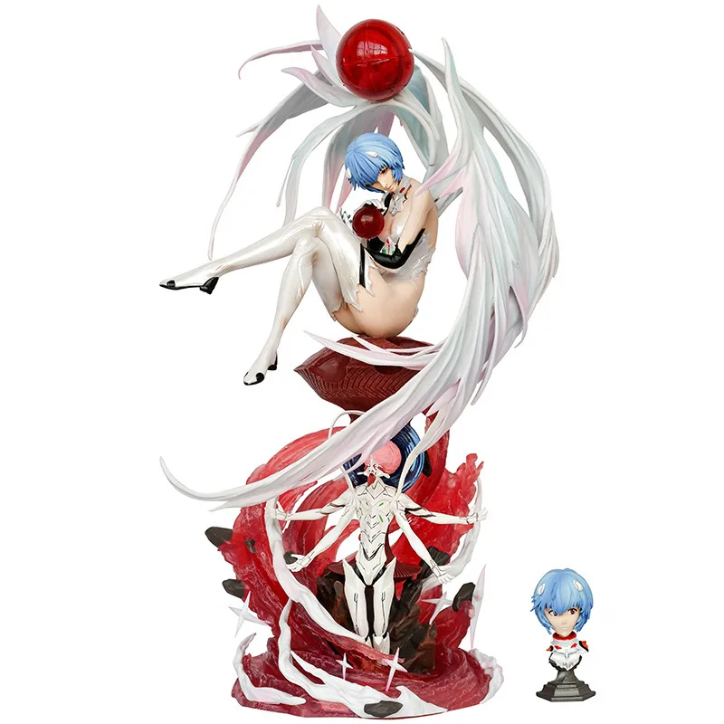 HNSCHigh Quality Ayanami Rei Statue Toys Collection Home Decoration Doll Kids Gifts Action Anime Figures