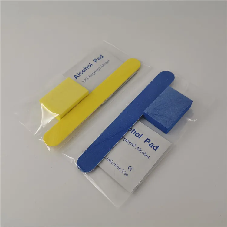 Factory Wholesale Colorful comfortable disposable mini nail file kit with sponge material