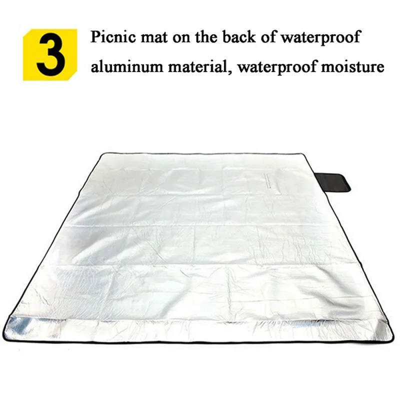 China wholesale travel Picnic Outdoor Blanket For Waterproof  Beach Mat Customized 6 person Picnic Blanket Set