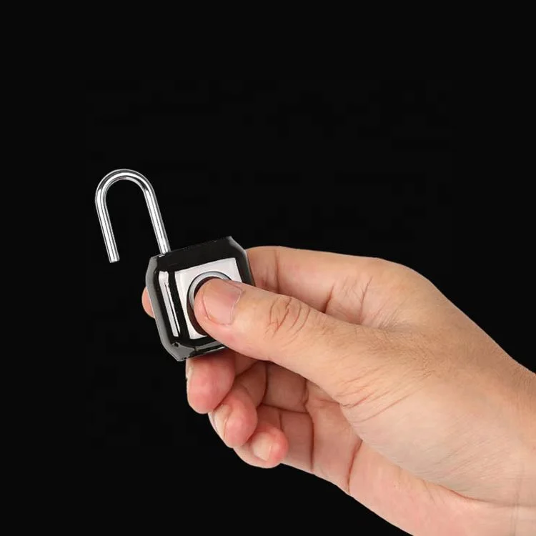 
smart lock fingerprint waterproof IP65 keyless padlock for bag Amazon Ebay Selling security Bag Lock Anti-Theft Security lock 