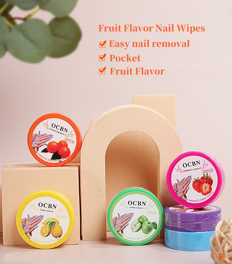 Free Sample Round Wet Wipes Nail Care Nonwoven Fabric Special for Manicure Nail Remover Wipes