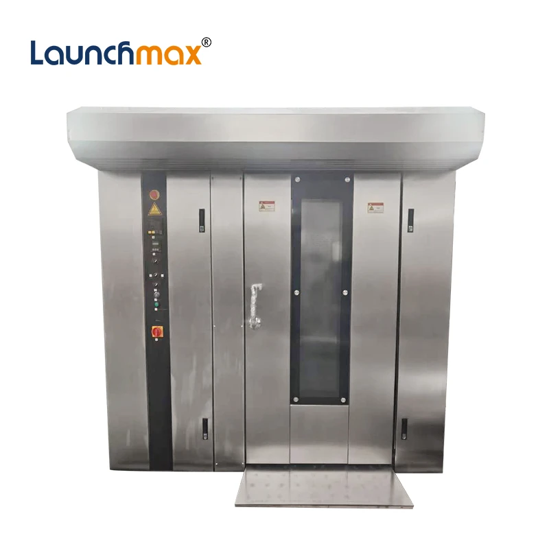 Diesel bakery rotary rack oven industrial bread baking machine 32 trays rotary oven for bakery