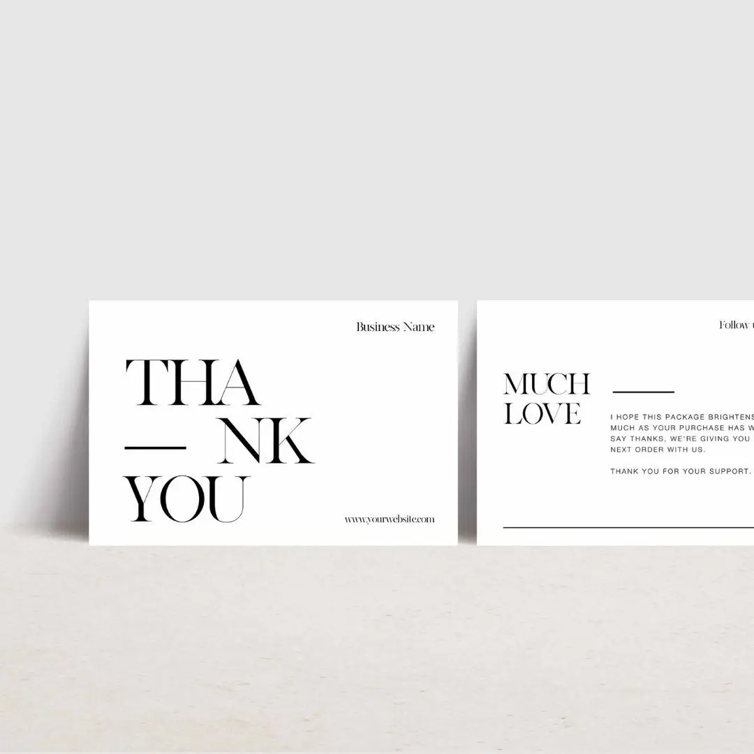 best vendor thank you card custom foil business cards for small business owners