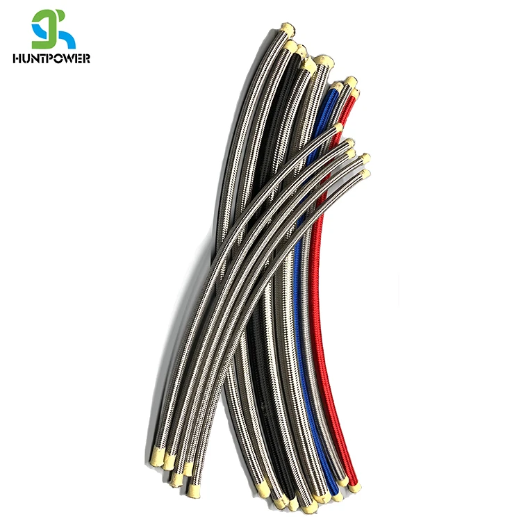 Высокое давление Коррозионностойкие нержавеющая сталь плетеный polytetrafluorethy PTFE топливный шланг