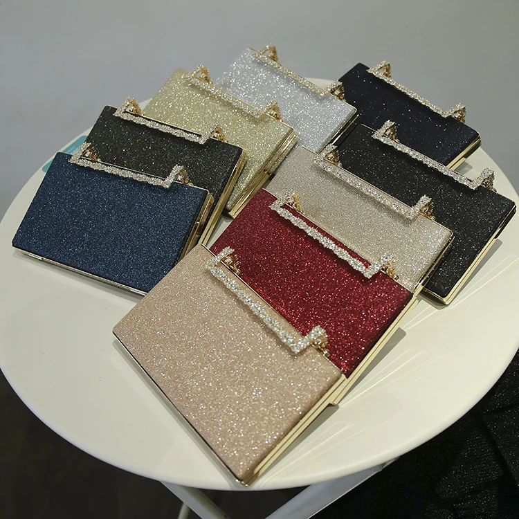 Bling rhinestone Diamond delicacy Gentlewoman bride bridesmaid paty Evening clutch ladies