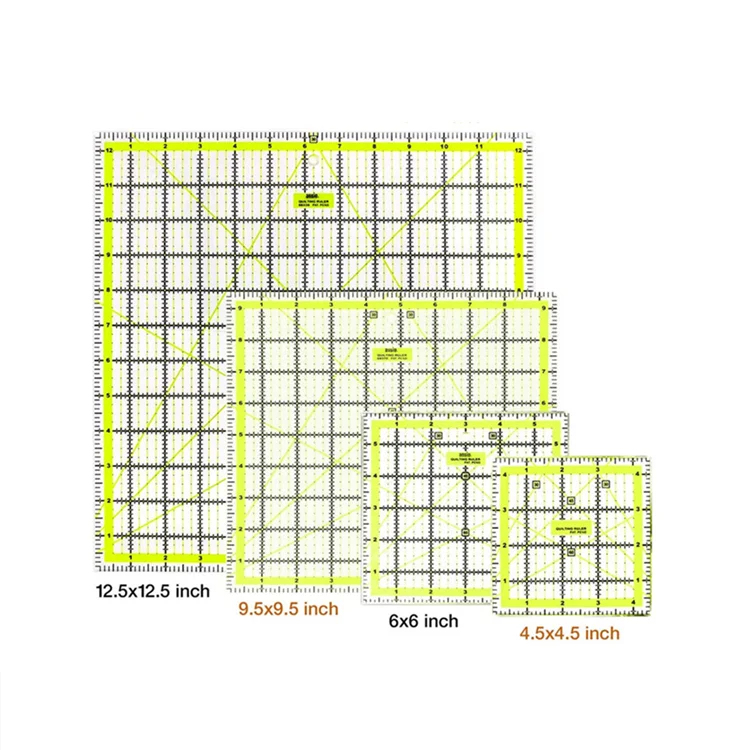 Акриловое волокно квилтинга трафарет набор из 4 акрил лазерная гравировка машины для с