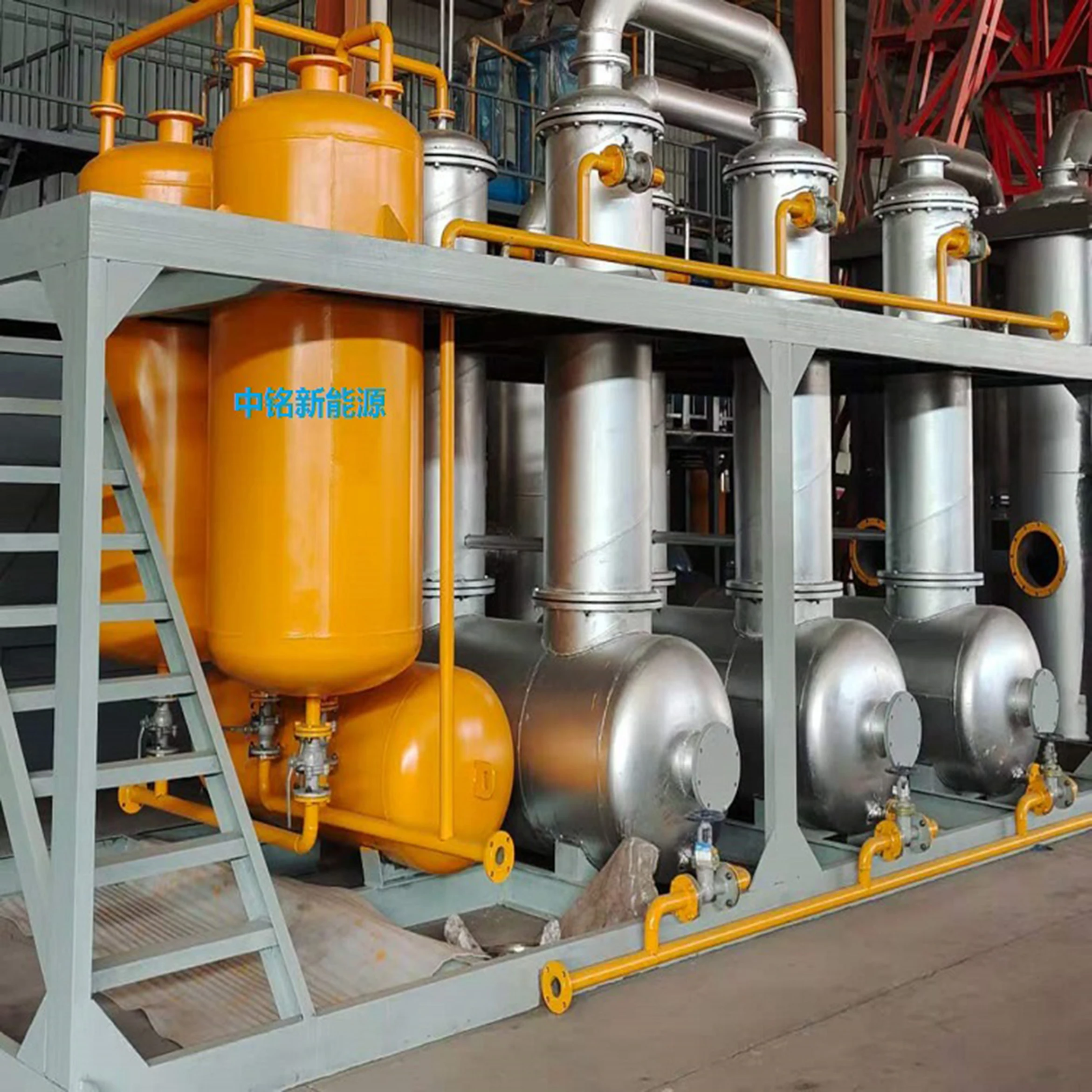 Zhongming inexpensive price used tyre pyrolysis to crude oil  pyrolysis machine